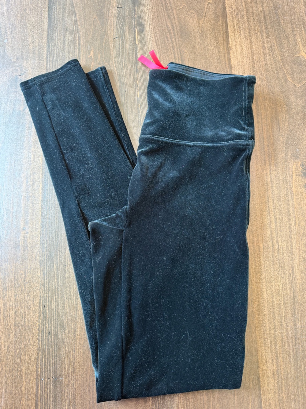 SPANX Black Velour Leggings